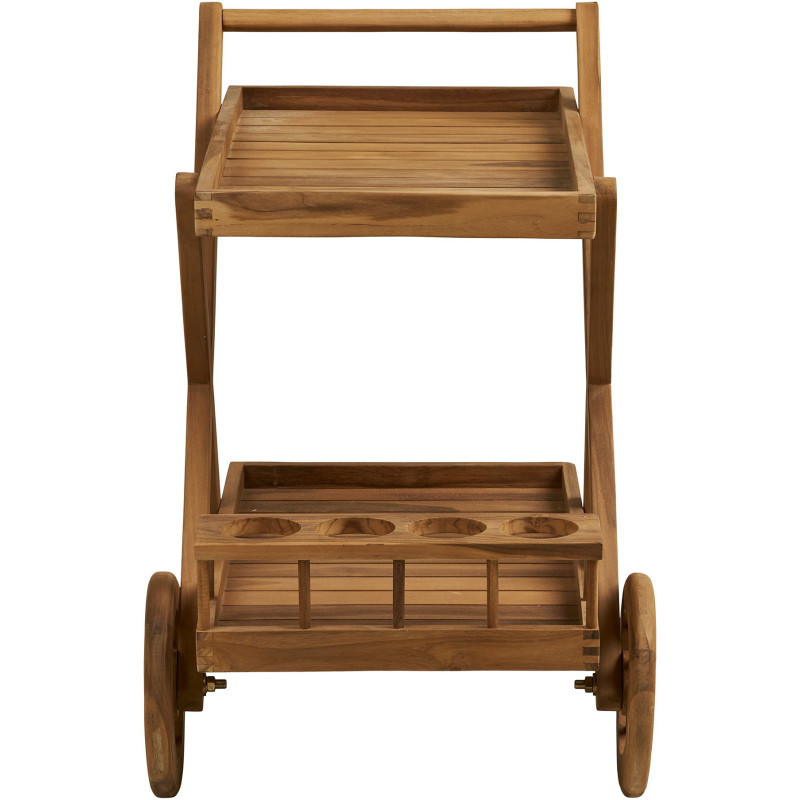 Pasaku Tea Trolley - Tea Trolley, teak, natural, 86x50x81 cm 