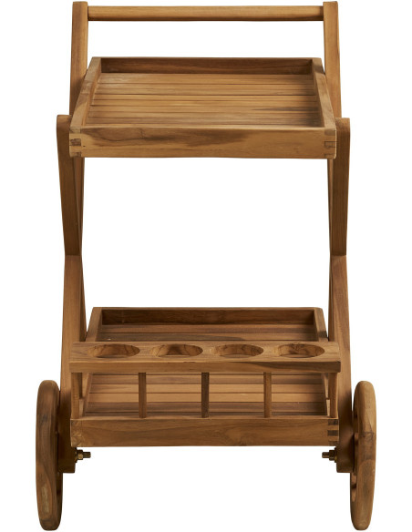 Pasaku Tea Trolley - Tea Trolley, teak, natural, 86x50x81 cm 