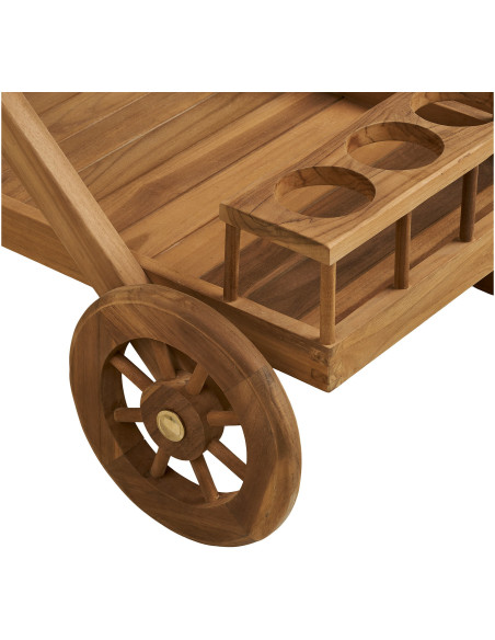 Pasaku Tea Trolley - Tea Trolley, teak, natural, 86x50x81 cm 