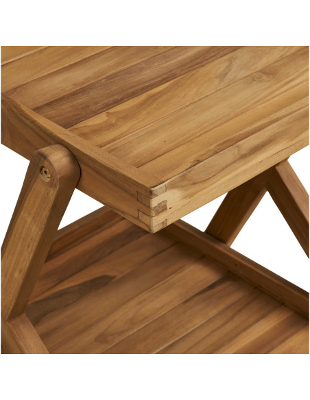 Pasaku Tea Trolley - Tea Trolley, teak, natural, 86x50x81 cm 