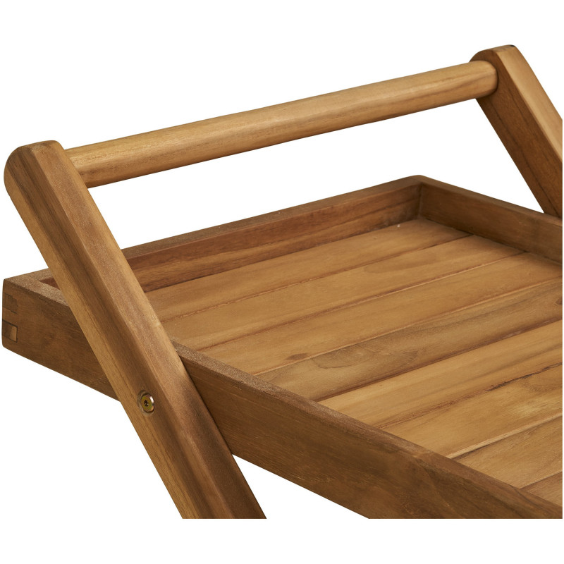 Pasaku Tea Trolley - Tea Trolley, teak, natural, 86x50x81 cm 