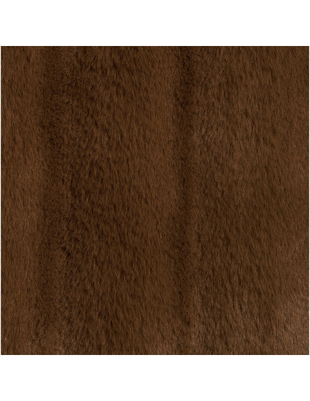 Plaid 130x180 cm polyester effet fourrure brun profond Galena 