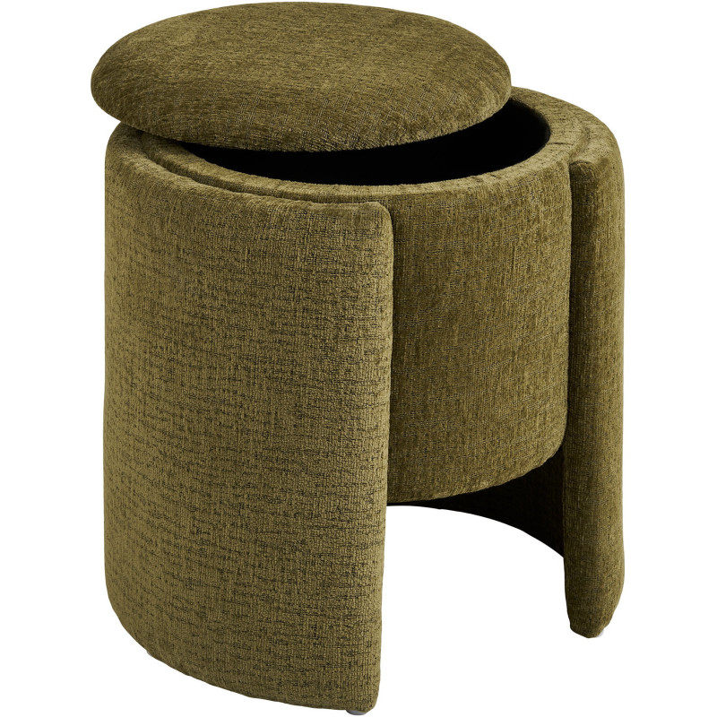 Walsdorf Pouf - Pouf, green ø42x43,5 cm, HN1315 