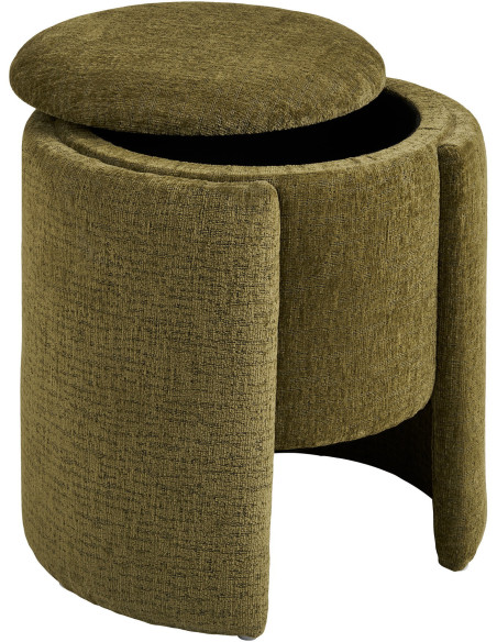 Walsdorf Pouf - Pouf, green ø42x43,5 cm, HN1315 