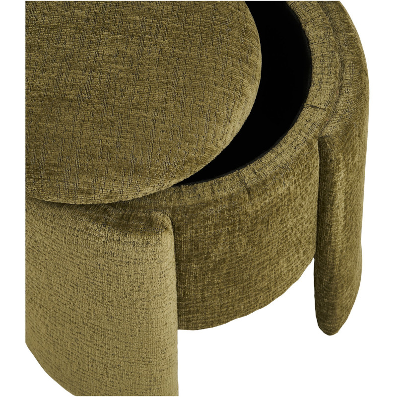 Walsdorf Pouf - Pouf, green ø42x43,5 cm, HN1315 