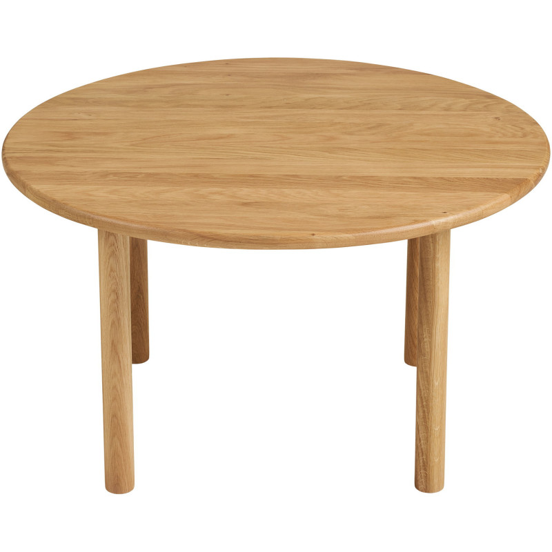 Table basse ronde en bois de chêne Ø70 x H40 cm Jena 