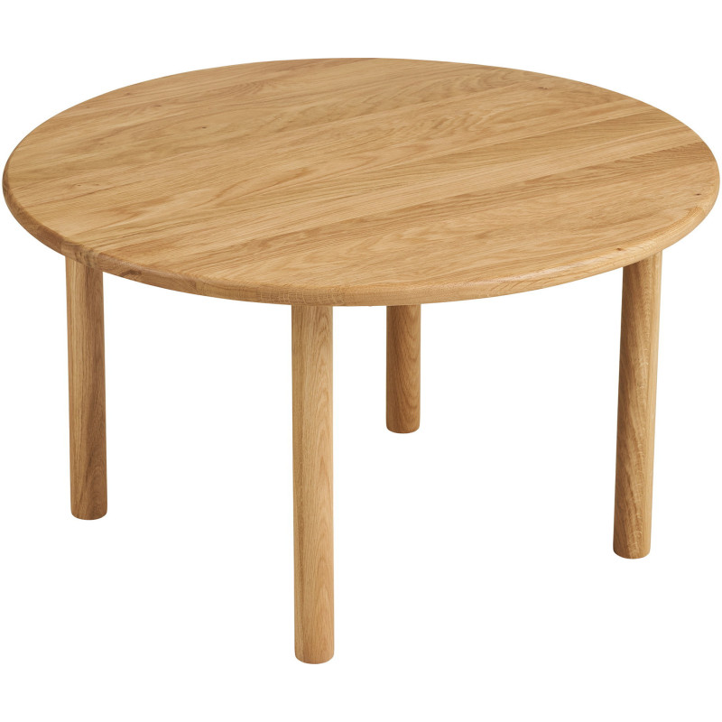 Table basse ronde en bois de chêne Ø70 x H40 cm Jena 