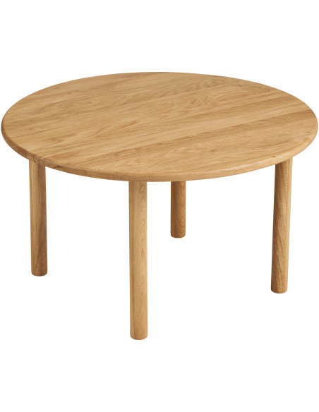 Table basse ronde en bois de chêne Ø70 x H40 cm Jena 
