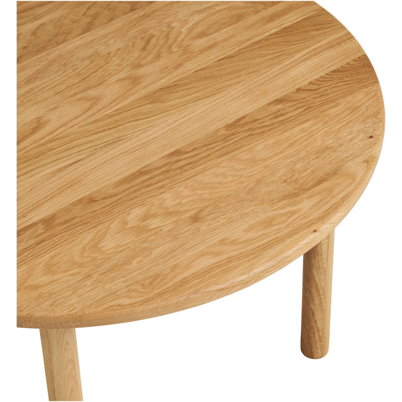 Table basse ronde en bois de chêne Ø70 x H40 cm Jena 