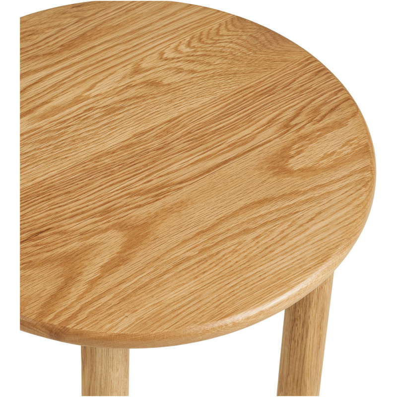 Table d'appoint ronde en bois de chêne Ø40 x H40 cm Jena 