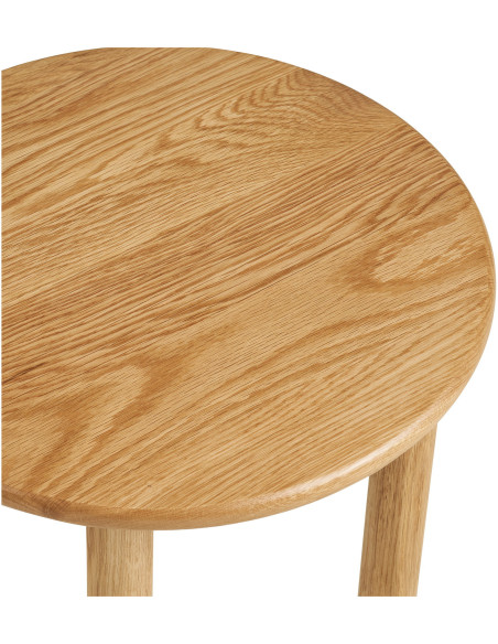 Table d'appoint ronde en bois de chêne Ø40 x H40 cm Jena 
