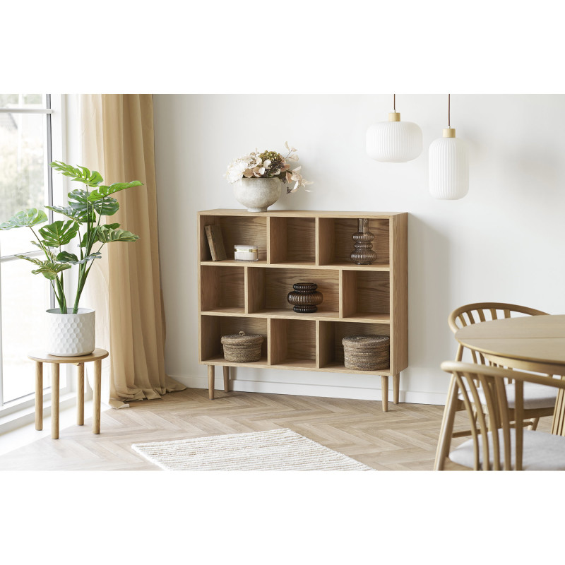 Table d'appoint ronde en bois de chêne Ø40 x H40 cm Jena 