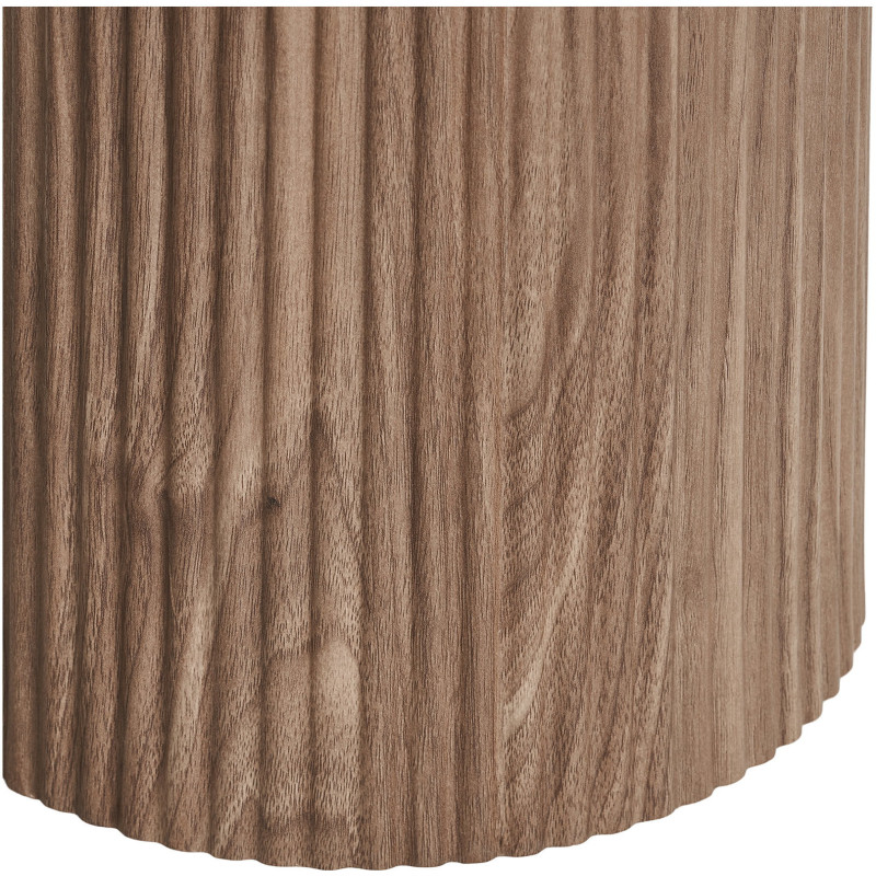 Console 120 cm céramique effet marbre blanc bois H78 cm Athens House Nordic - 5