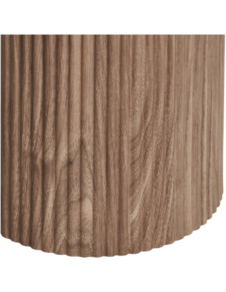 Console 120 cm céramique effet marbre blanc bois H78 cm Athens House Nordic - 5