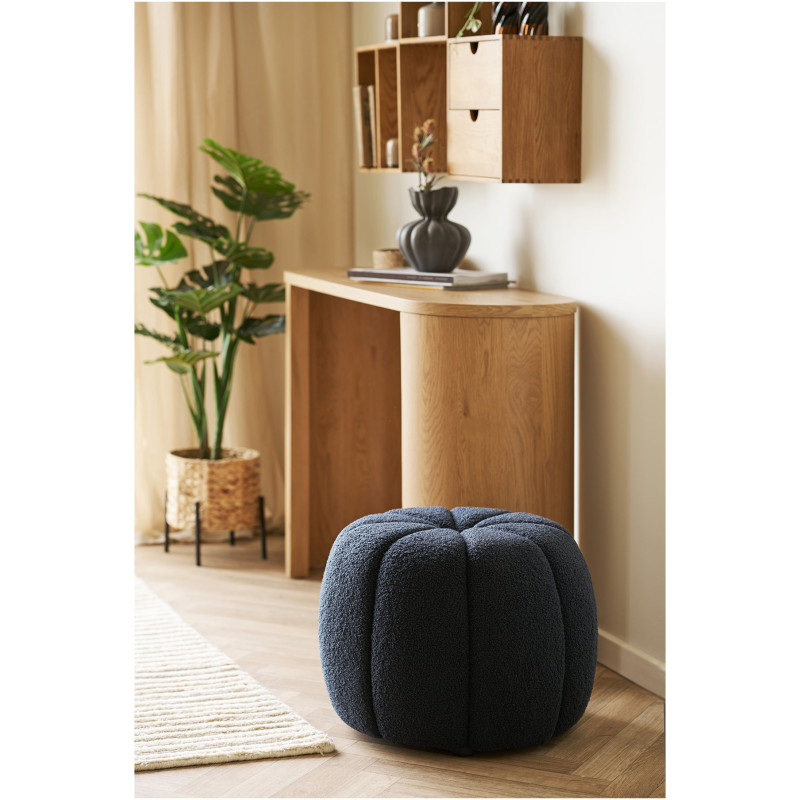 Paisley Pouf - Pouf, navy ø48x38 cm, HN1311 