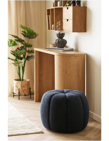 Paisley Pouf - Pouf, navy ø48x38 cm, HN1311 