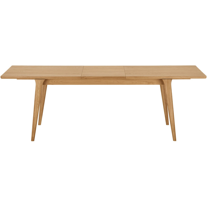 Table à manger extensible en chêne naturel 180-230 x 90 x 75 cm Darwin 