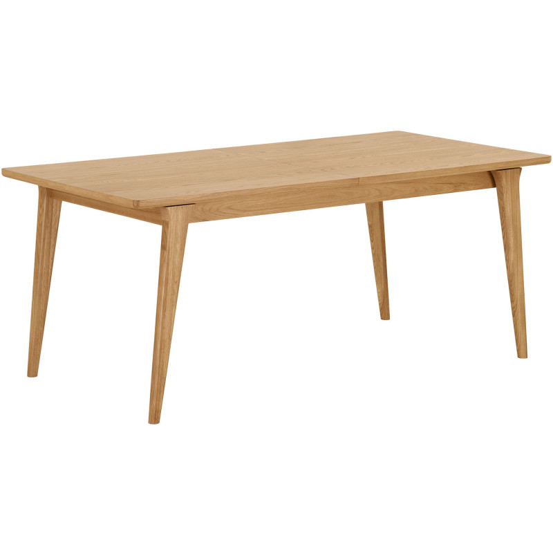 Table à manger extensible en chêne naturel 180-230 x 90 x 75 cm Darwin 