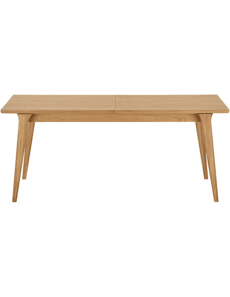 Table à manger extensible en chêne naturel 180-230 x 90 x 75 cm Darwin 