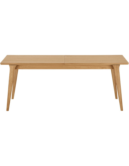 Table à manger extensible en chêne naturel 240-340 x 100 x 75 cm Darwin 