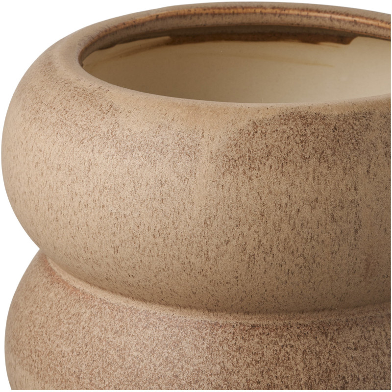 Flowerpot - Flowerpot, ceramic, brown ø19x17,5 cm 