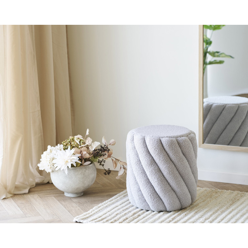 Sana Pouf - Pouf, grey ø38x40 cm, HN1082 