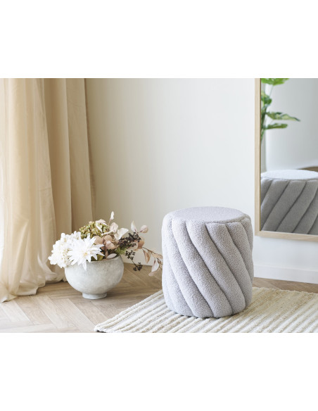 Sana Pouf - Pouf, grey ø38x40 cm, HN1082 