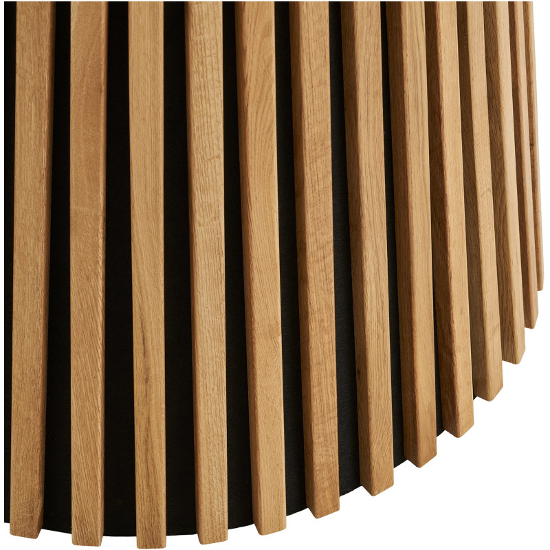 Table à manger ronde 4 personnes Ø120 cm chêne naturel Osaka 