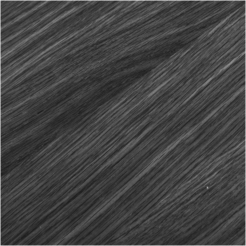 Table à manger ronde Ø140 cm noir finition chêne Osaka 