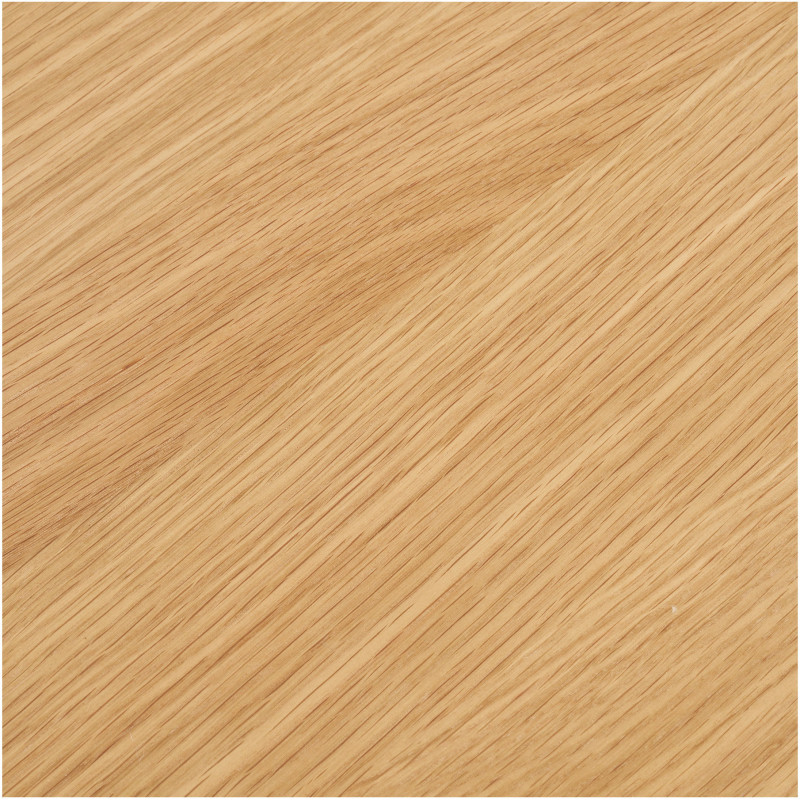 Table à manger ronde 6 personnes Ø140 cm chêne naturel Osaka 