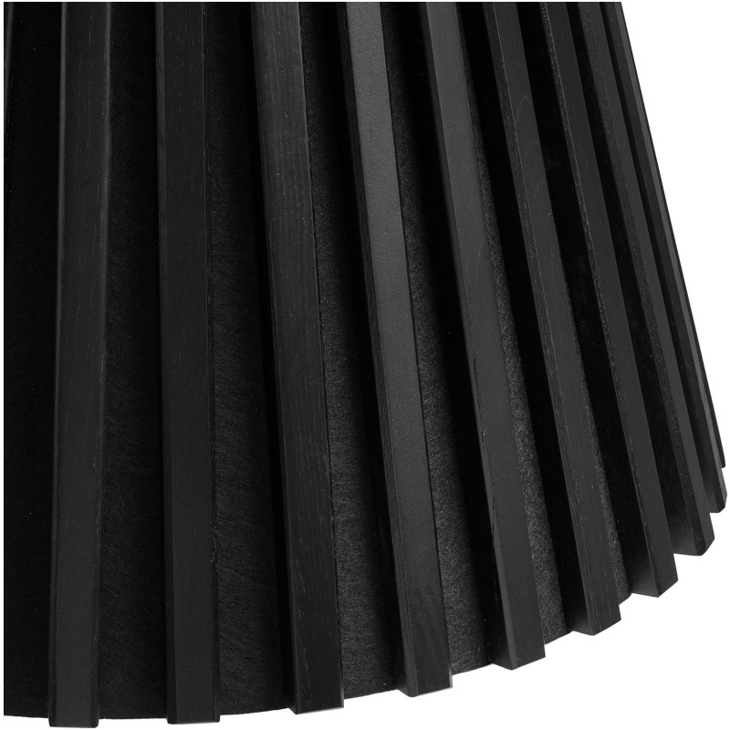 Table basse ronde Ø70 cm noir finition chêne Osaka 