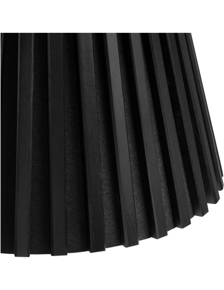 Table basse ronde Ø70 cm noir finition chêne Osaka 