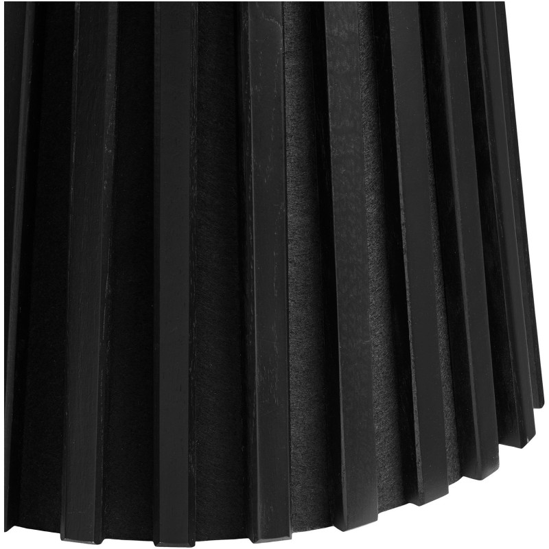 Table d’appoint Ø40 x H50 cm noir placage chêne Osaka 