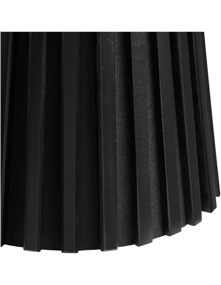 Table d’appoint Ø40 x H50 cm noir placage chêne Osaka 