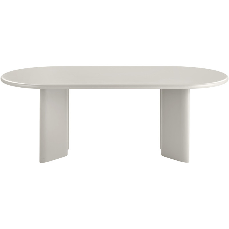 Table à manger 6 à 8 personnes L220 cm MDF beige sable Nagano 