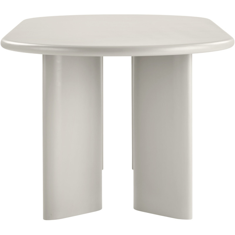 Table à manger 6 à 8 personnes L220 cm MDF beige sable Nagano 