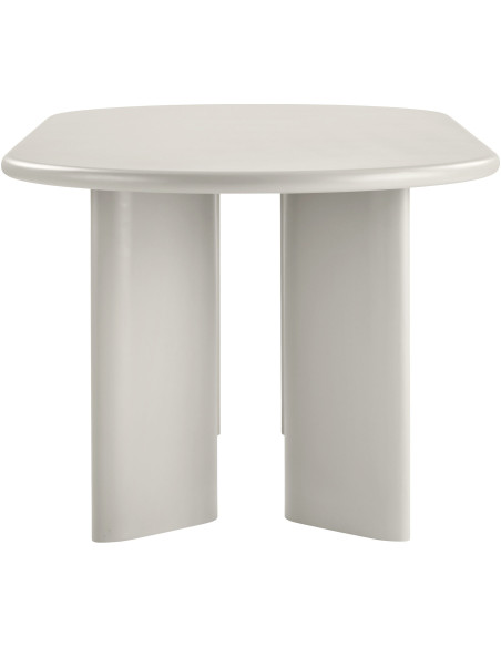 Table à manger 6 à 8 personnes L220 cm MDF beige sable Nagano 