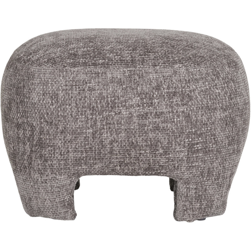 Pouf design Ovale Tissu Beige Bois de pin Nazare 