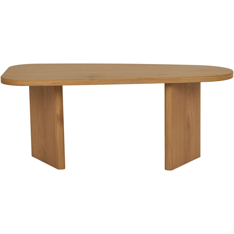 Table basse moderne Ovale Bois MDF Papier décoratif Naturel Melo House Nordic - 2