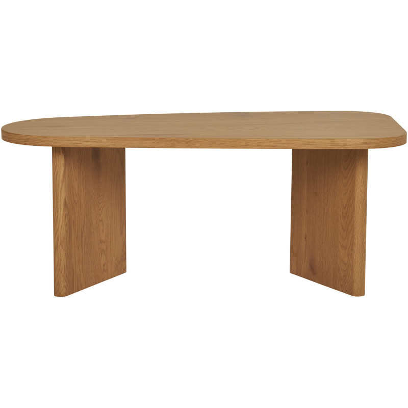 Table basse moderne Ovale Bois MDF Papier décoratif Naturel Melo House Nordic - 3