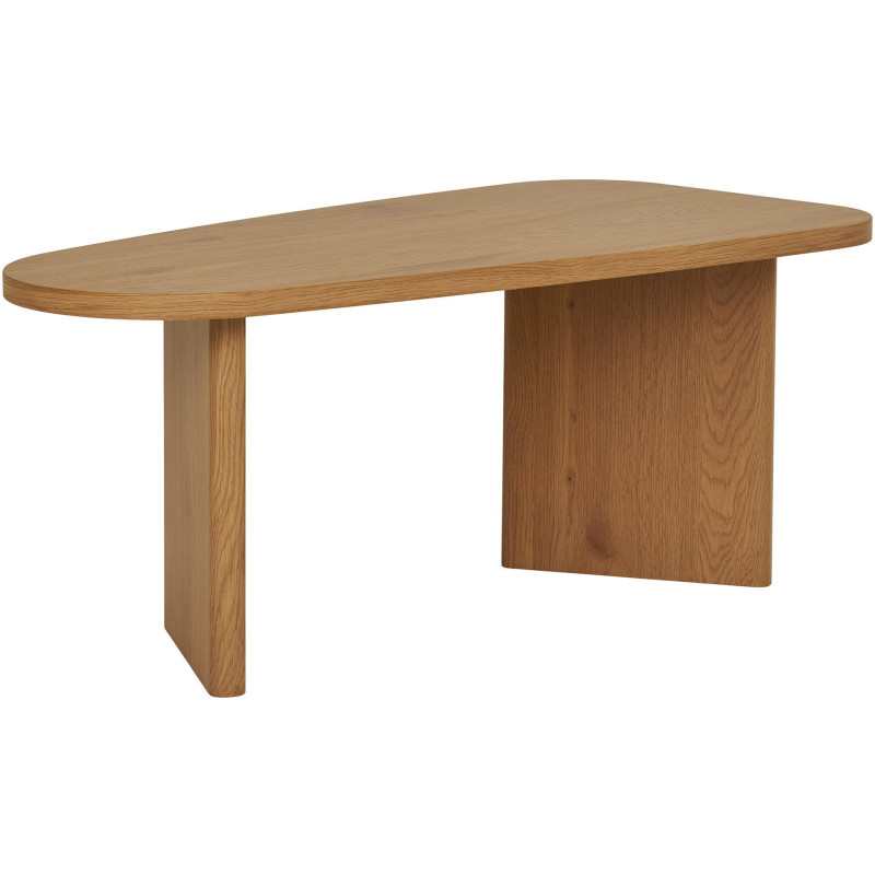 Table basse moderne Ovale Bois MDF Papier décoratif Naturel Melo House Nordic - 5