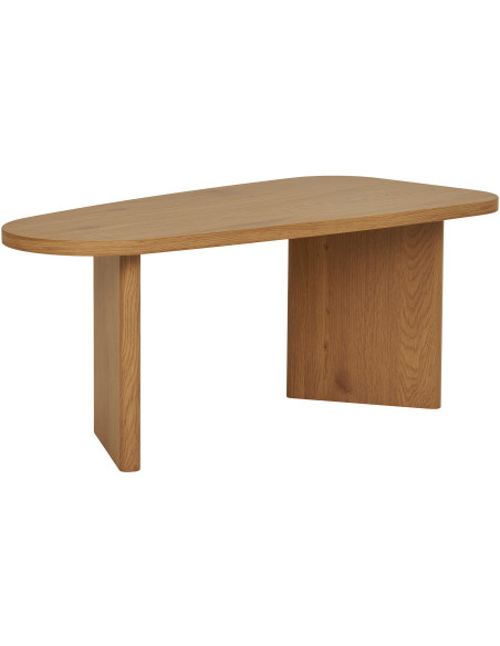 Table basse moderne Ovale Bois MDF Papier décoratif Naturel Melo House Nordic - 5