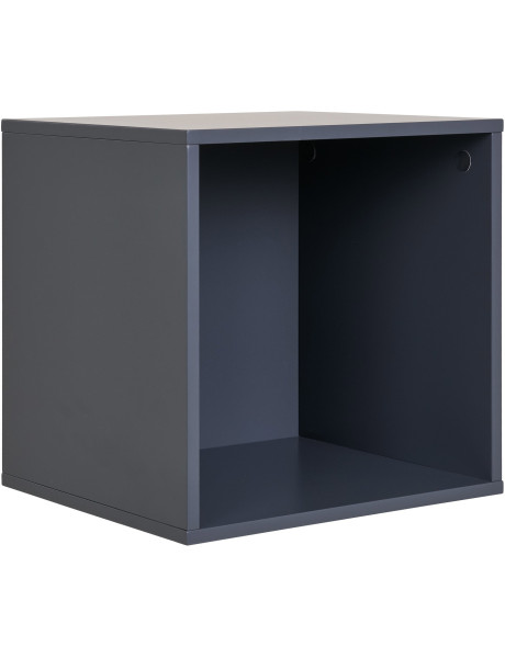 Étagère murale moderne 1 niche Bois MDF Gris foncé Horne 