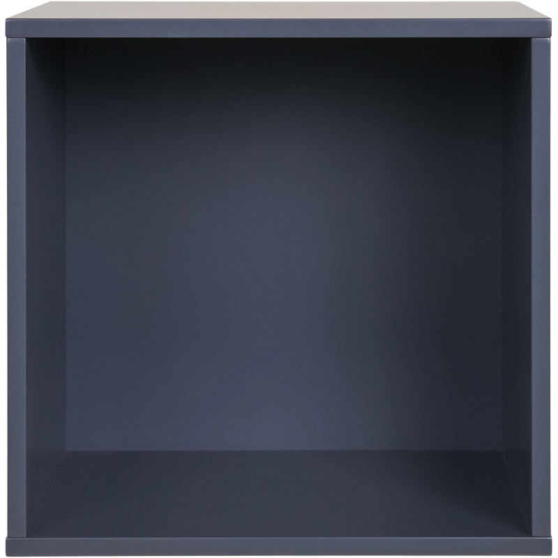 Étagère murale moderne 1 niche Bois MDF Gris foncé Horne 