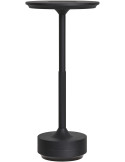 Lampe de table LED rechargeable noire 13 x 28,5 cm Lyneham