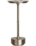 Lampe de table LED rechargeable argentée 13 x 28,5 cm Lyneham