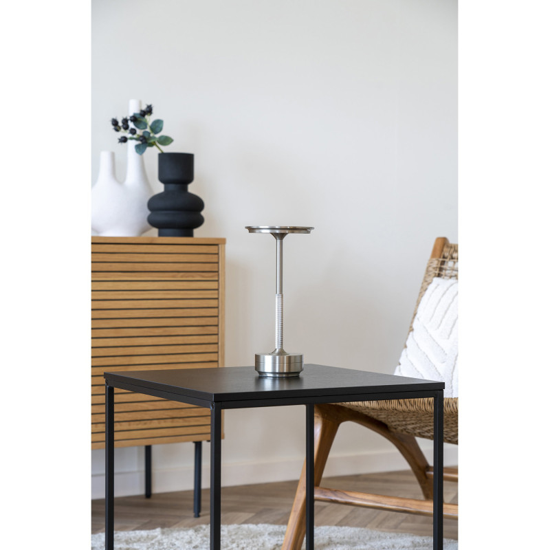 Lyneham Table Lamp - Table lamp, rechargeable, metal, silver 