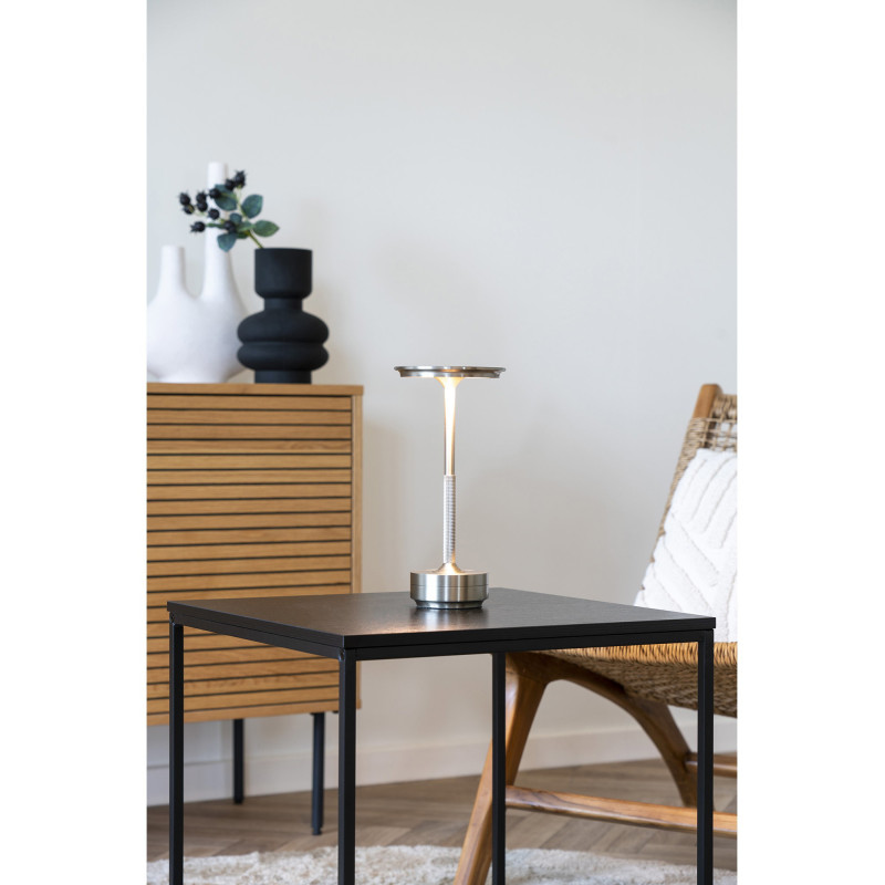 Lyneham Table Lamp - Table lamp, rechargeable, metal, silver 