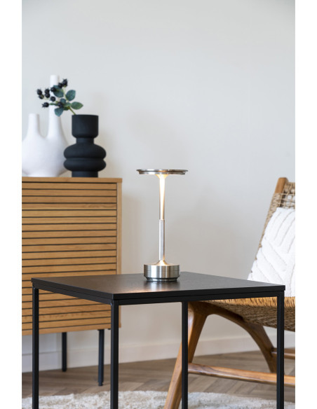 Lyneham Table Lamp - Table lamp, rechargeable, metal, silver 
