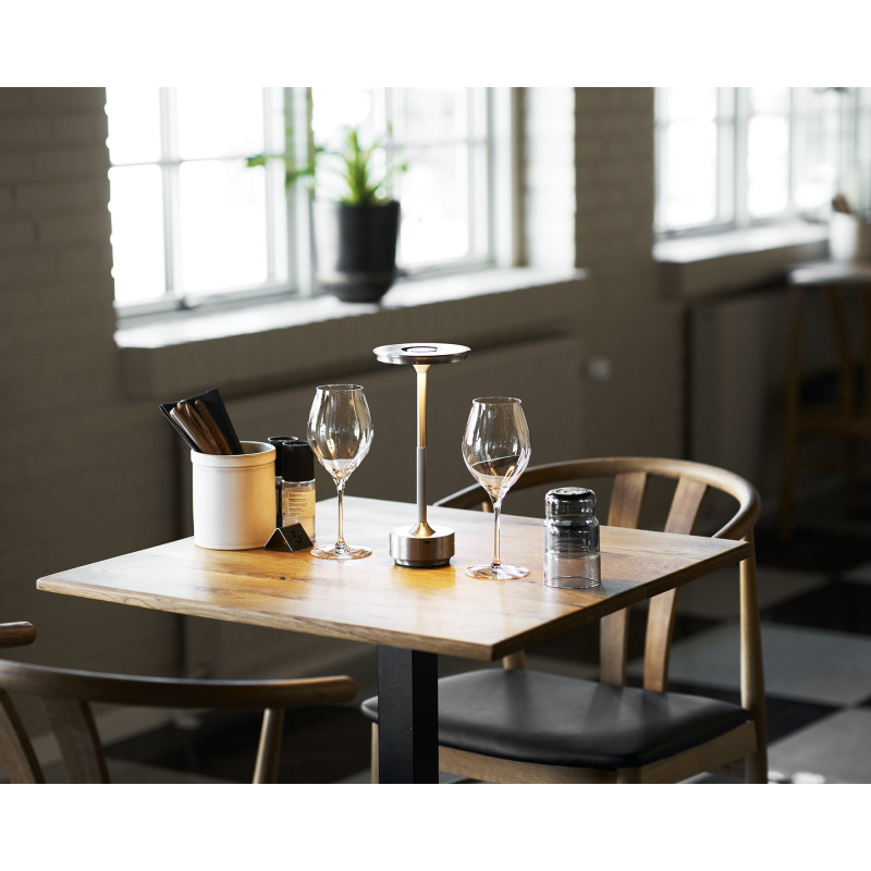 Lyneham Table Lamp - Table lamp, rechargeable, metal, silver 